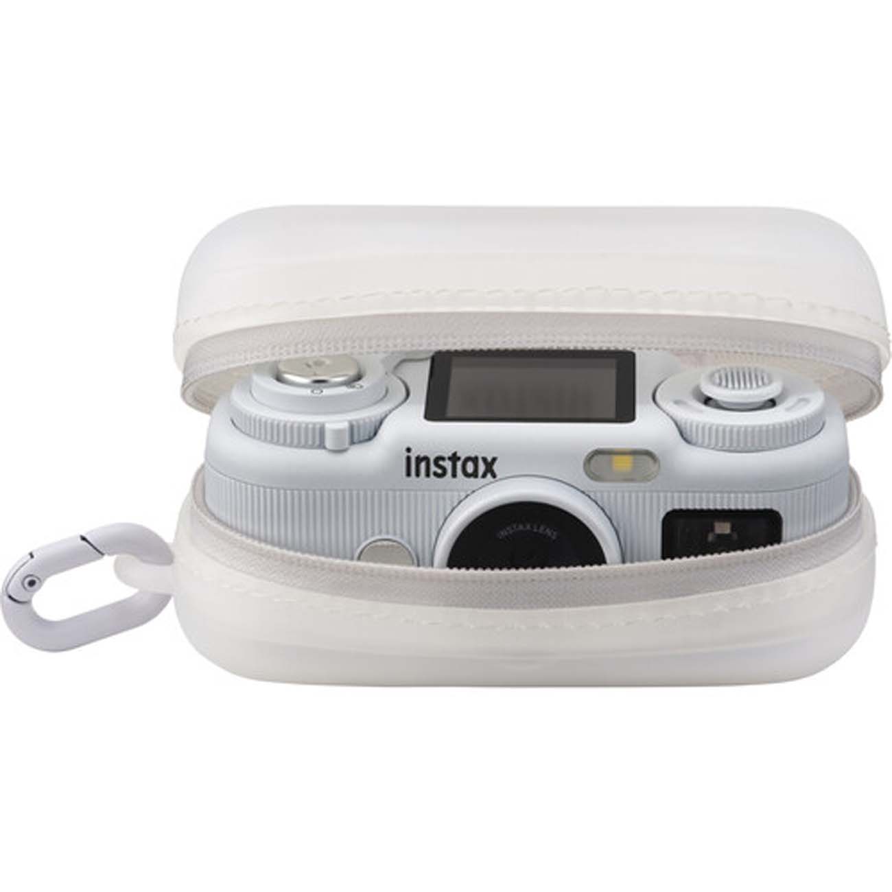 نمای کاربردی کیف دوربین فوجی‌فیلم سفید FUJIFILM instax PAL 2 Digital Camera Case