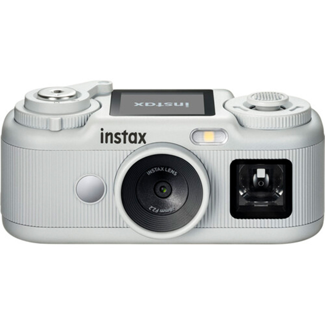 نمای روبه رو دوربین دیجیتال فوجی‌فیلم سفید FUJIFILM instax Pal 2 Digital Camera