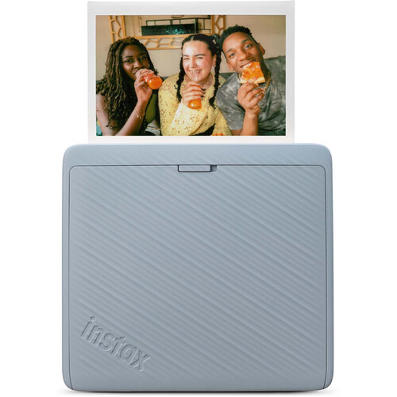 نمای روبه رو پرینتر فوجی‌فیلم آبی FUJIFILM instax Link WIDE 2 Smartphone Printer