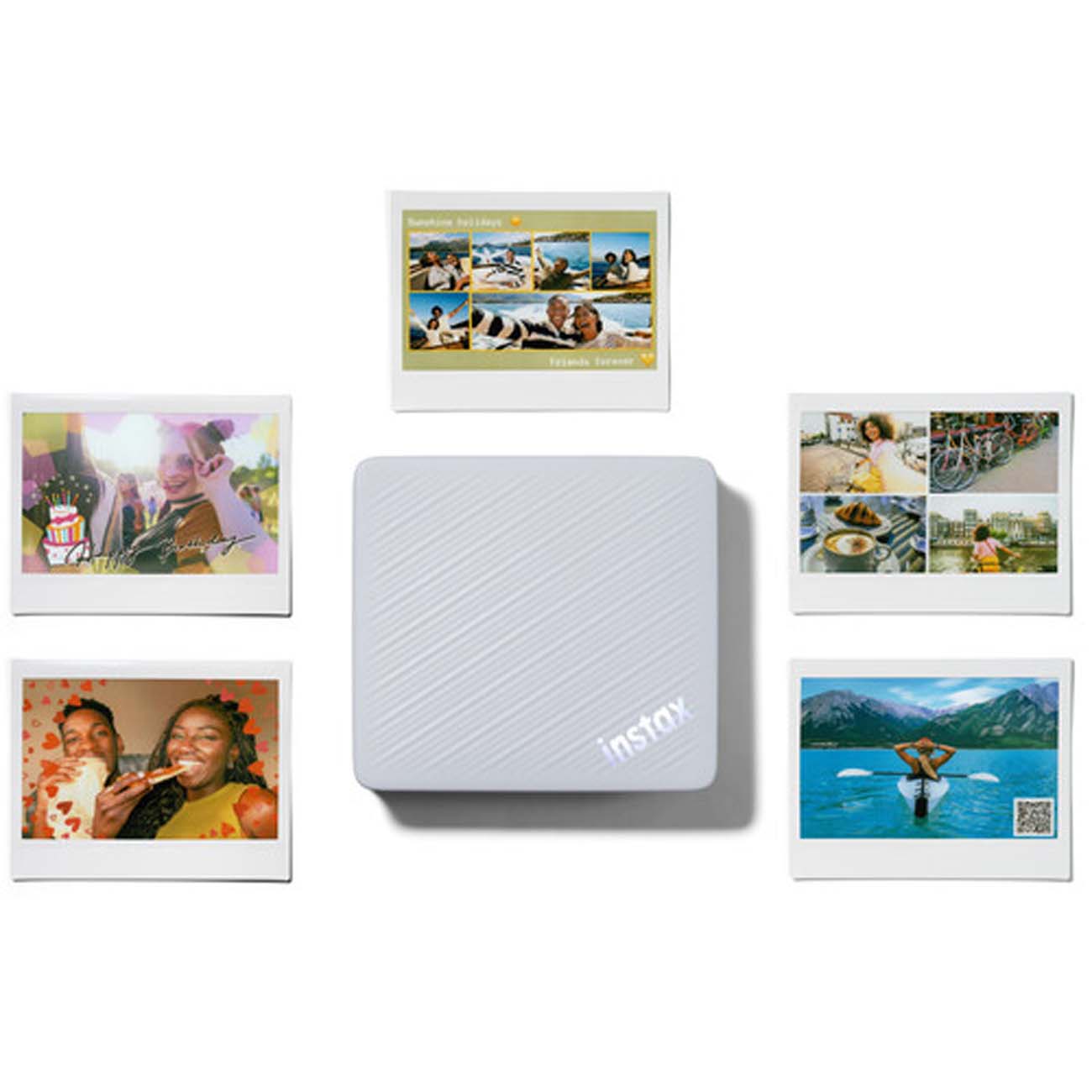 نمای کاربردی پرینتر فوجی‌فیلم آبی FUJIFILM instax Link WIDE 2 Smartphone Printer
