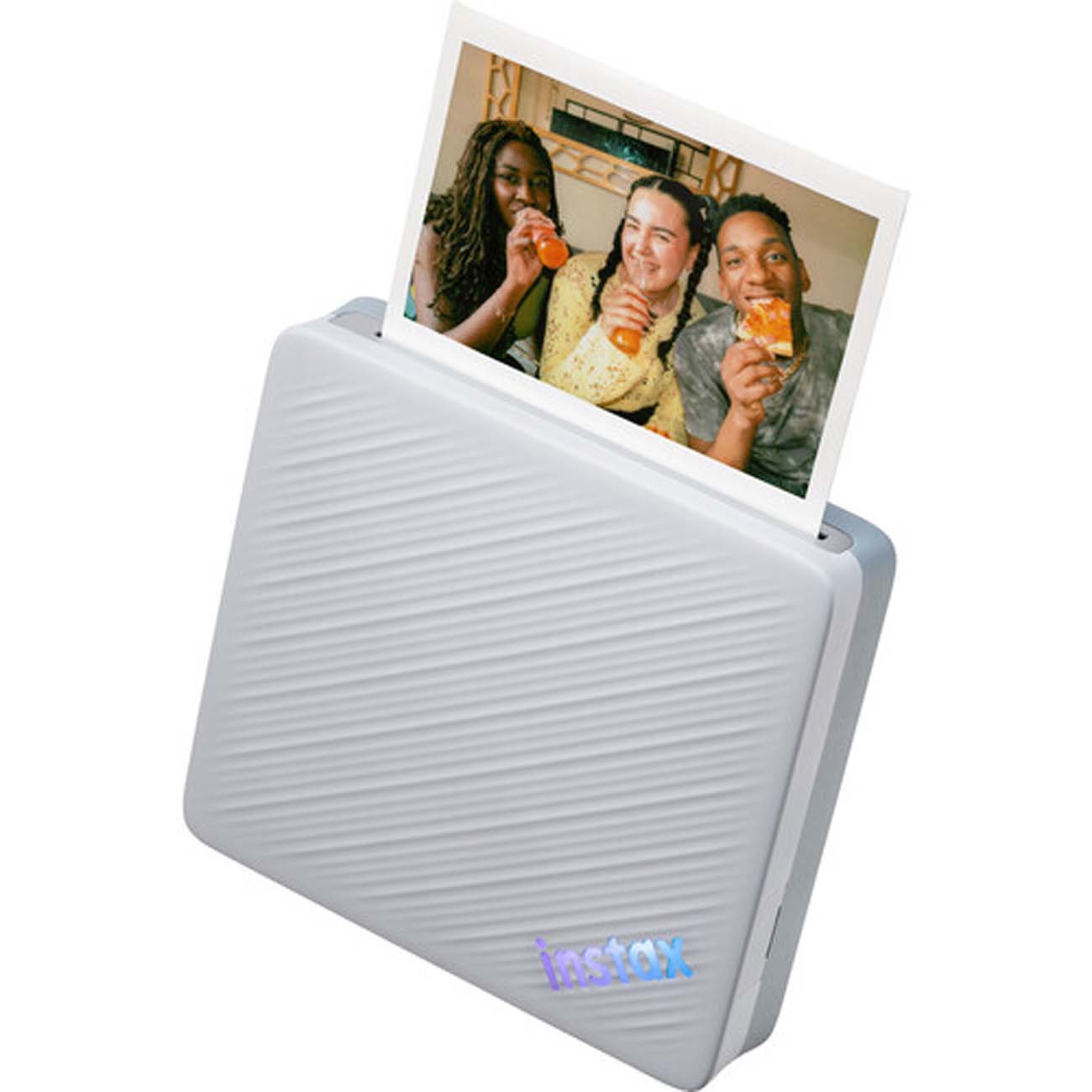 نمای جانبی پرینتر فوجی‌فیلم آبی FUJIFILM instax Link WIDE 2 Smartphone Printer