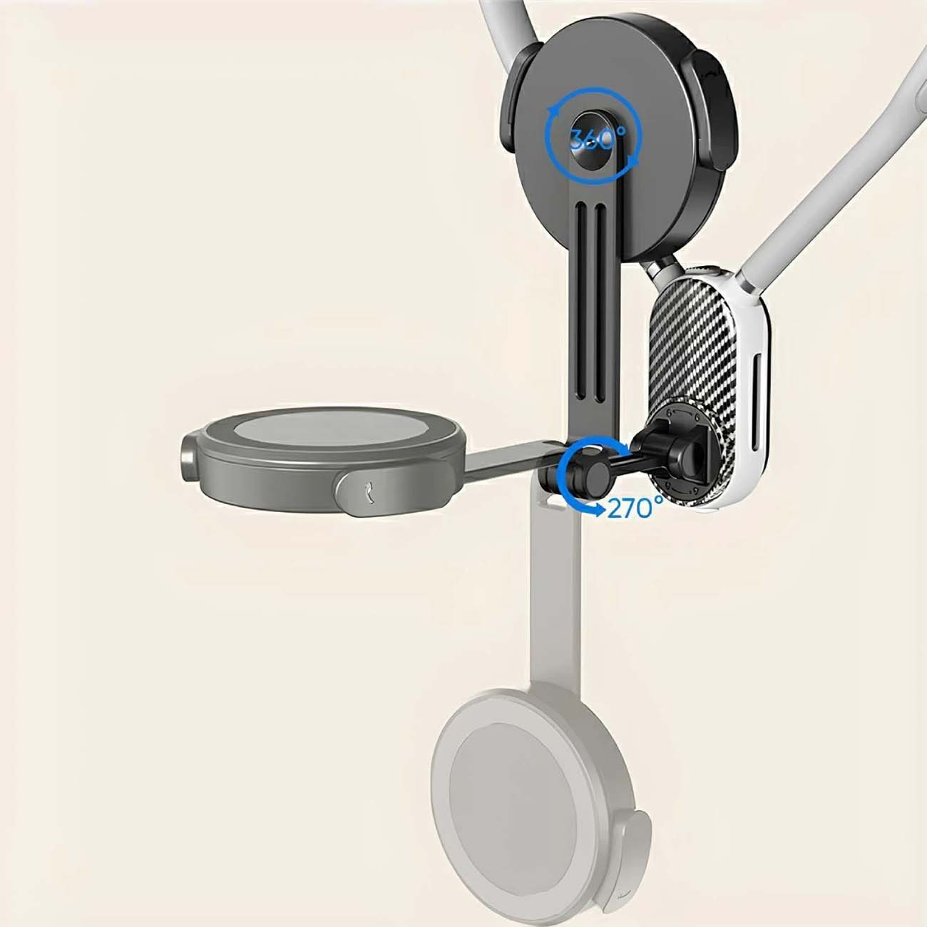 نمای کاربردی از هولدر گردنی موبایل Magnetic Neck Holder with Phone Clip