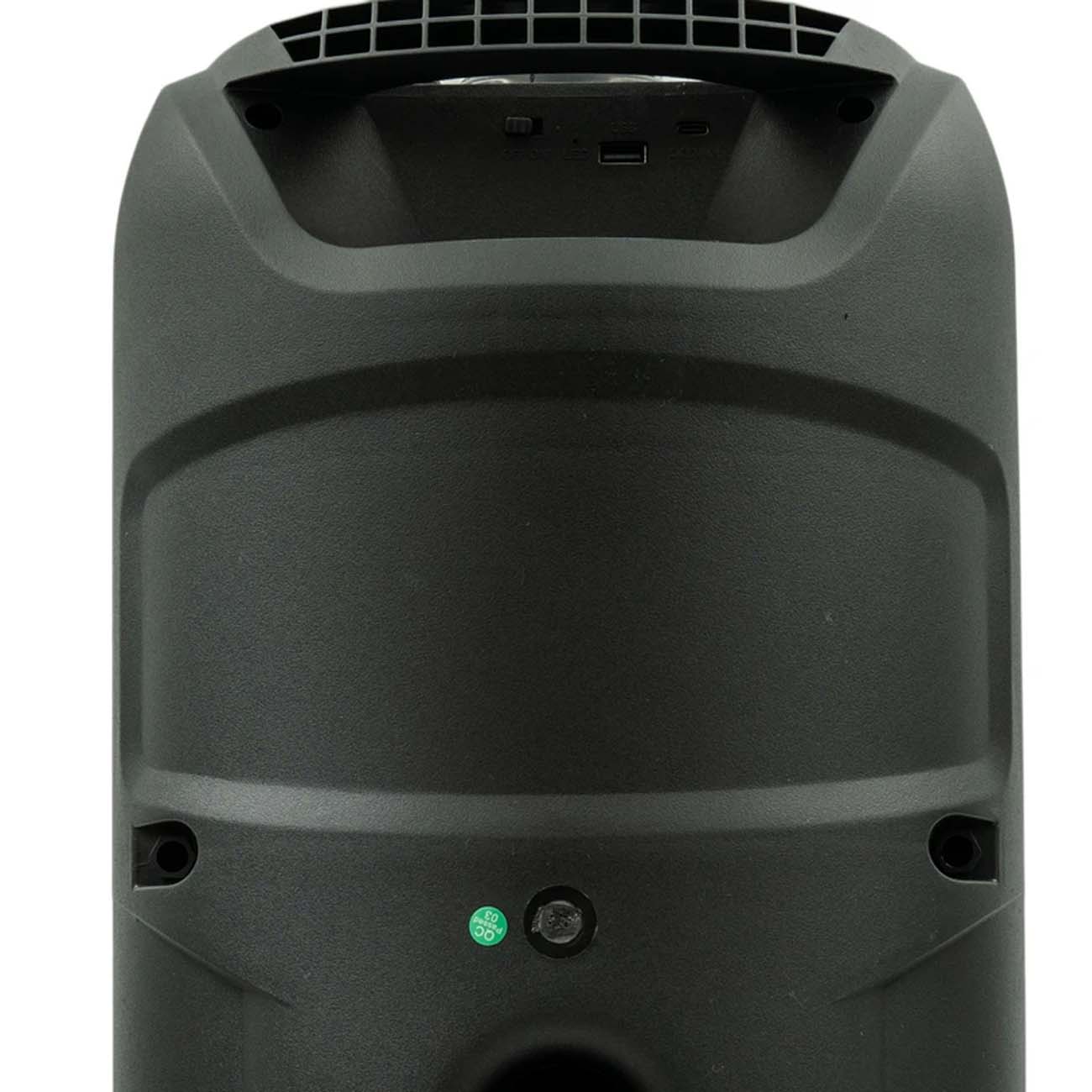 نمای پشت اسپیکر بلوتوثی دی جی پرو DJPro DJ-2049BT Portable Bluetooth Speaker