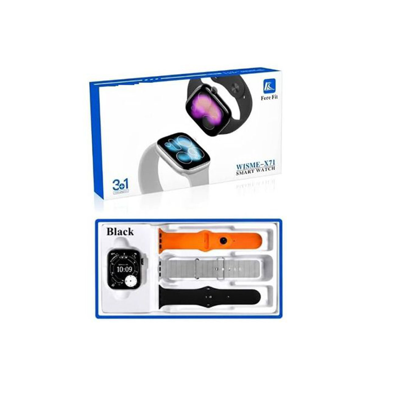 نمای جعبه ساعت هوشمند ویسمی WISME X71 Smart Watch