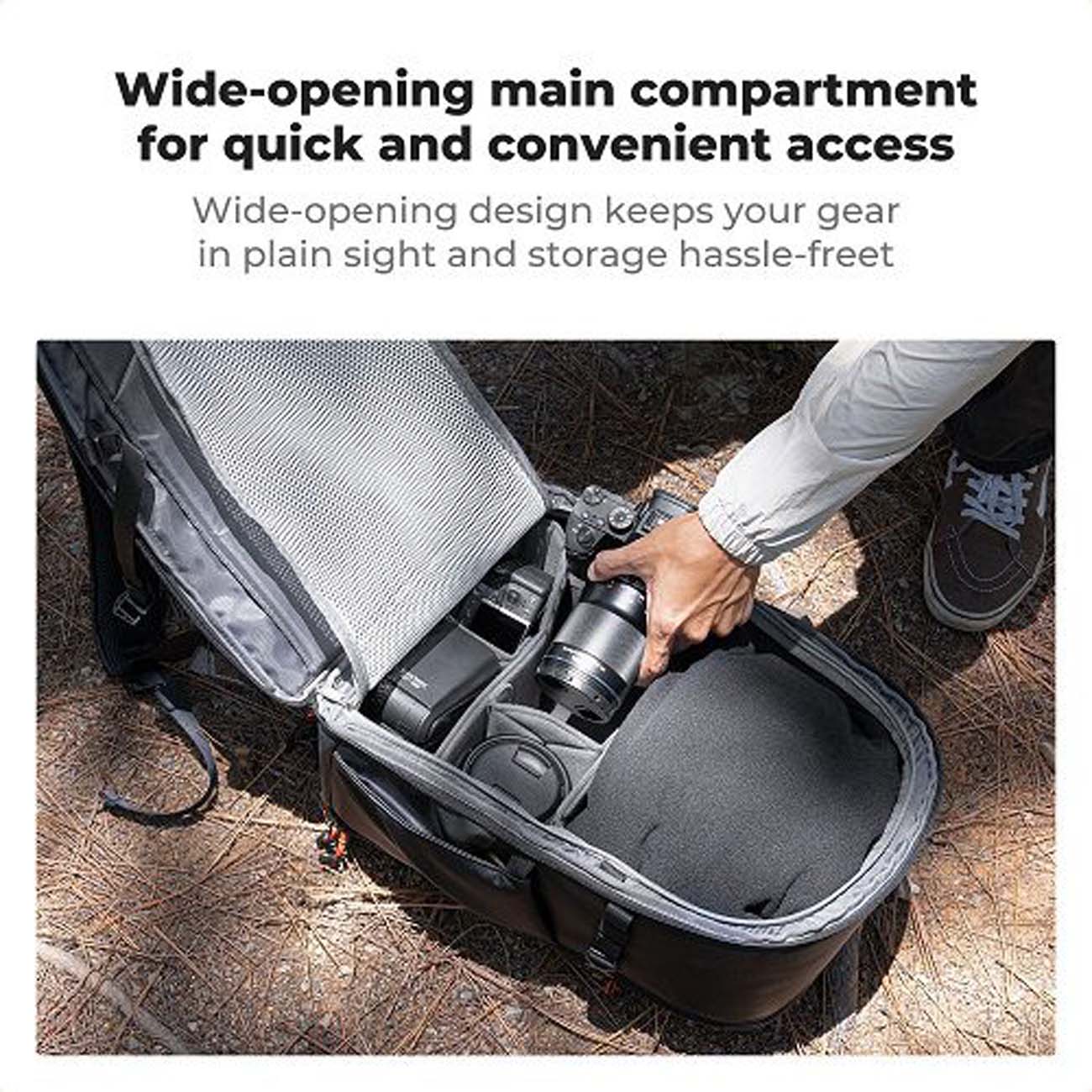 نمای توضیحات کوله پشتی دوربین کی اند اف K&F Concept KF13.211 Camera Backpack