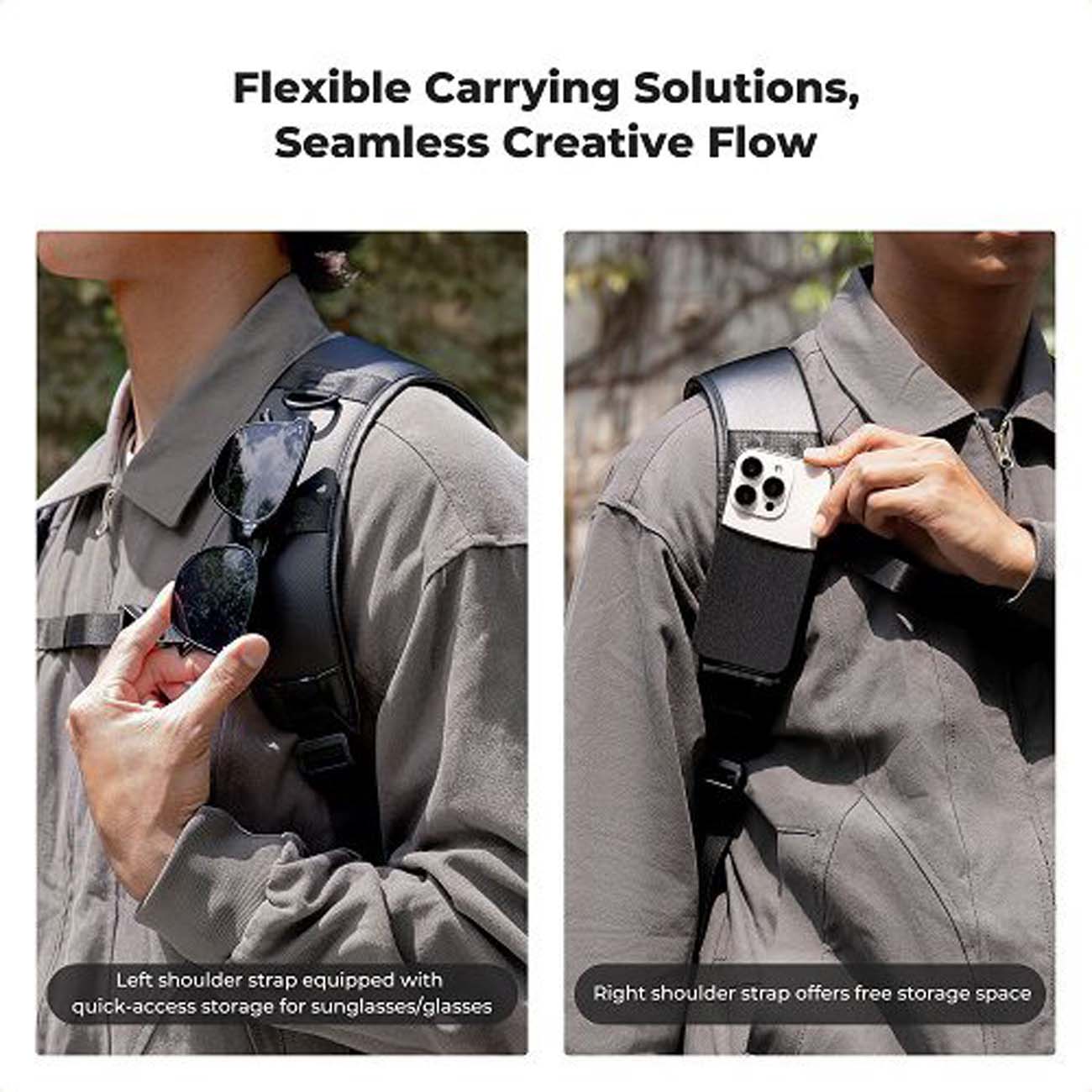 نمای کاربردی کوله پشتی دوربین کی اند اف K&F Concept KF13.211 Camera Backpack
