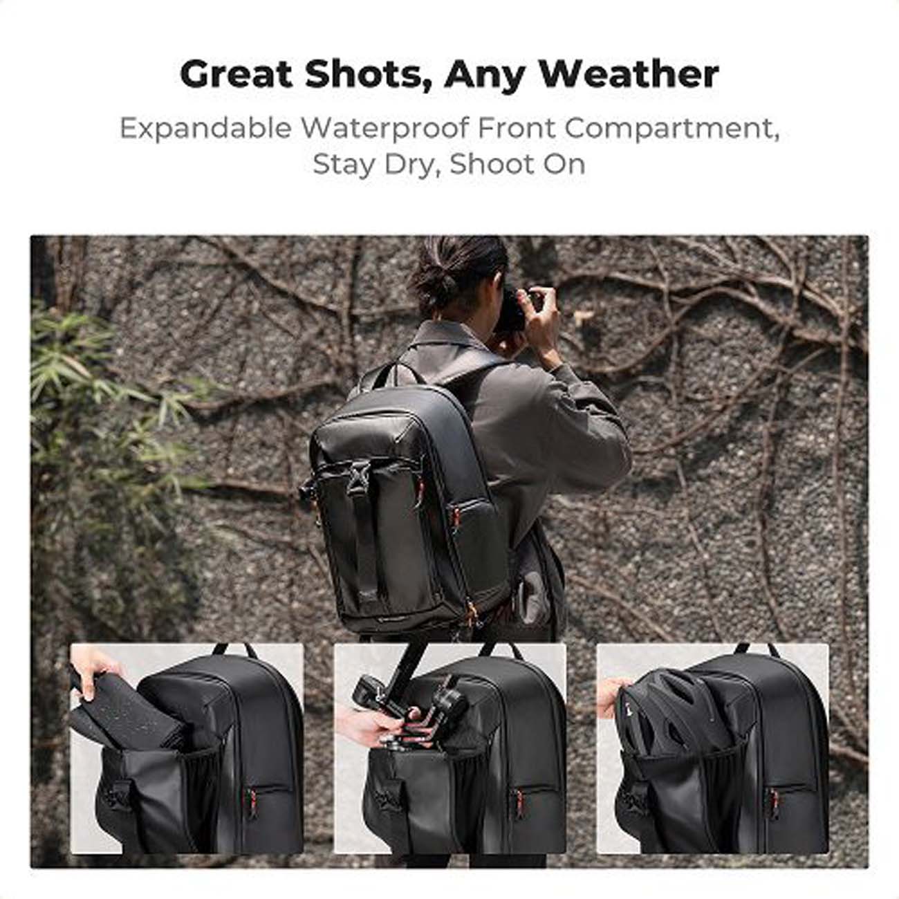 نمای توضیحات کوله پشتی دوربین عکاسی کی اند اف K&F Concept KF13.211 Camera Backpack