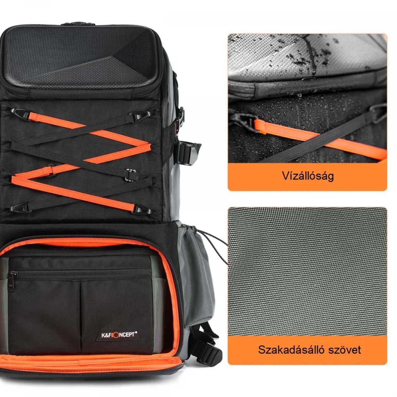 نمای نزدیک کوله پشتی دوربین کی اند اف K&F Concept KF13.107 Beta 32L Camera Backpack