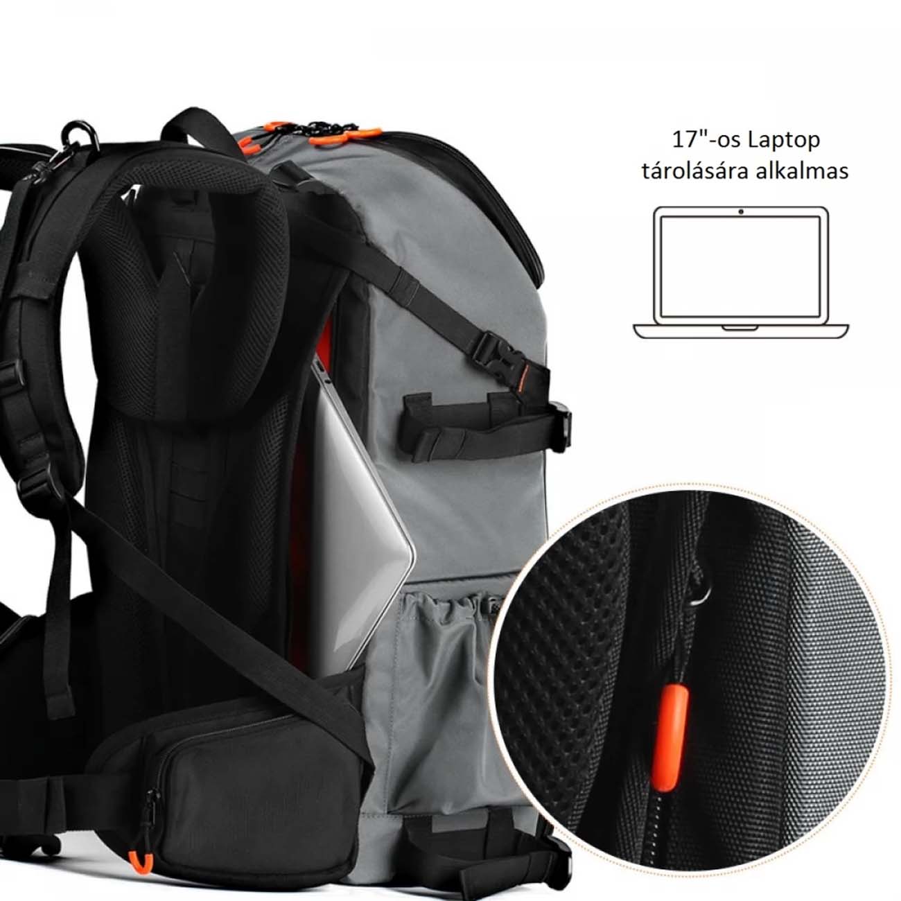 نمای کاربردی کوله پشتی دوربین کی اند اف K&F Concept KF13.107 Beta 32L Camera Backpack