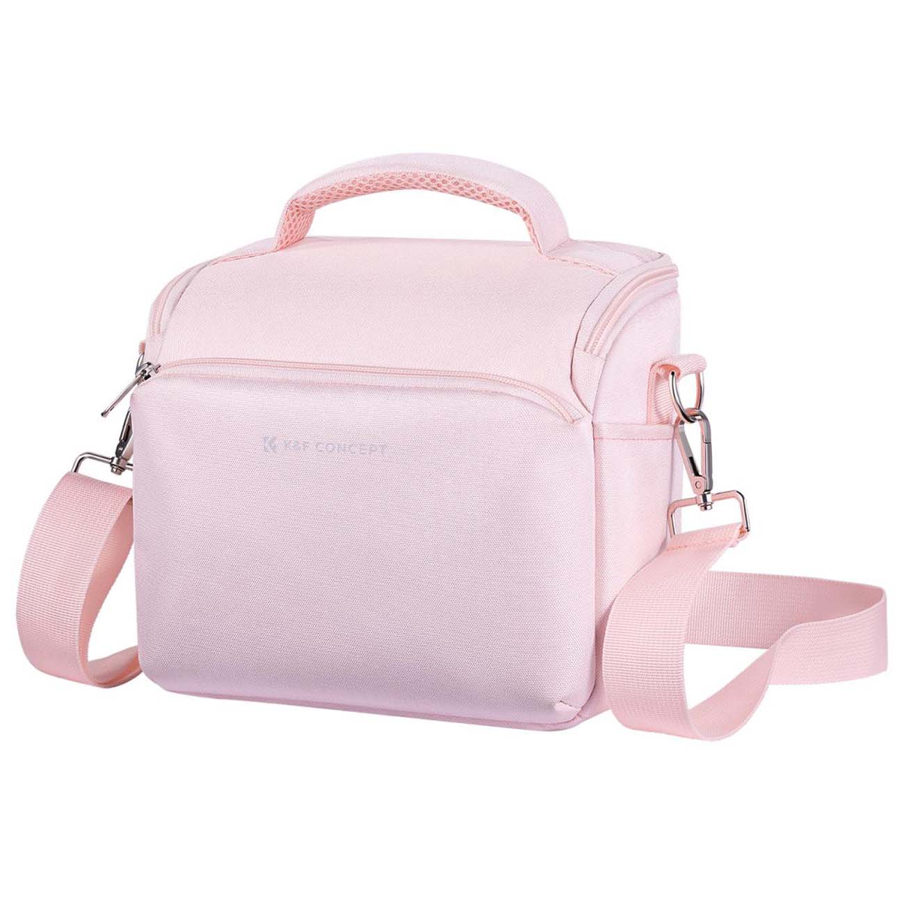نمای جانبی کیف دوربین کی اند اف صورتی K&F Concept KF13.179V9 Urban Wander05 5L Camera Sling Bag