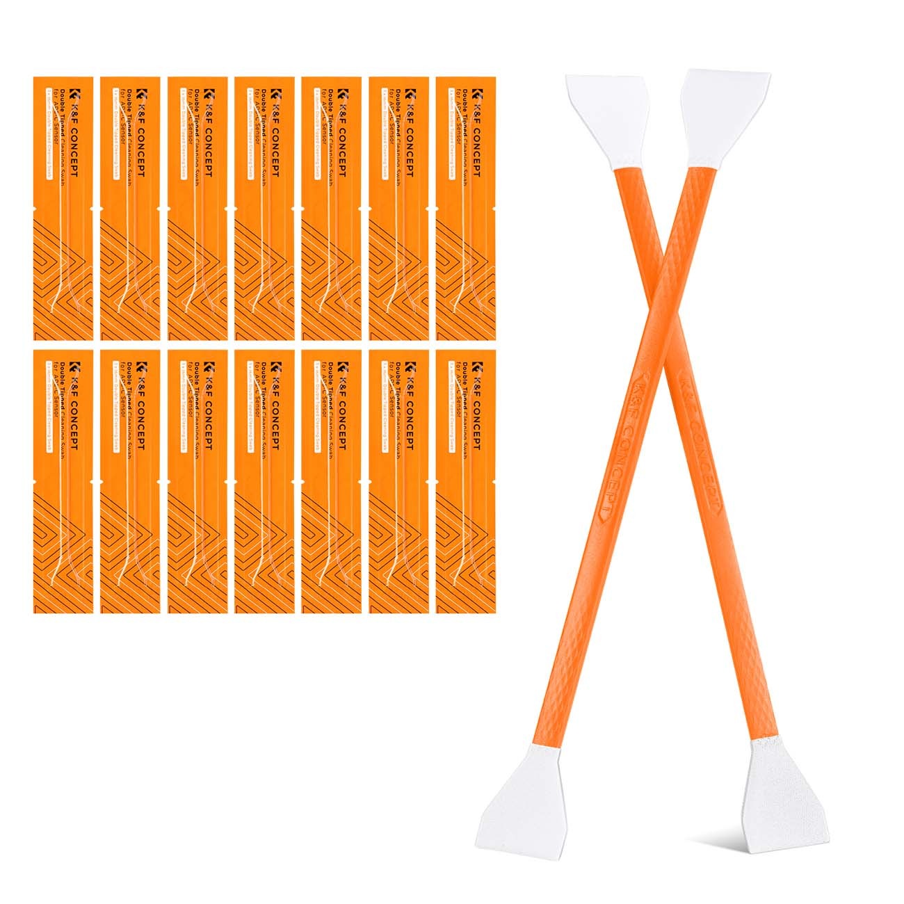 کیت تمیزکننده سنسور K&F Concept 16mm DSLR or SLR Camera APS-C Sensor Cleaning Swab Kit 16pcs Swabs+20ml Cleaning Liquid
