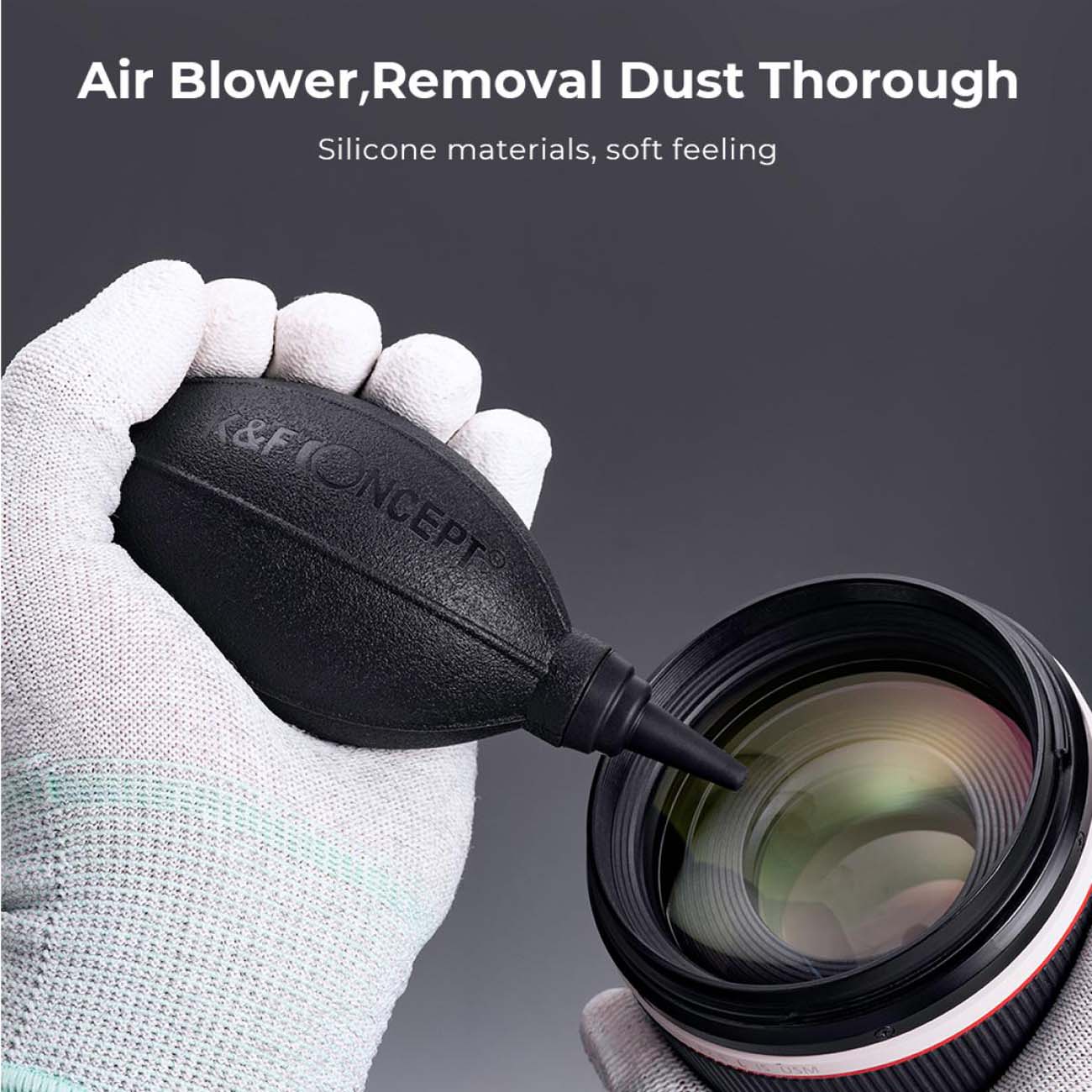 نمای کاربردی کیت تمیزکننده لنز و دوربین K&F Concept 15 in 1 Cleaning Set Camera Lens & Sensor Cleani