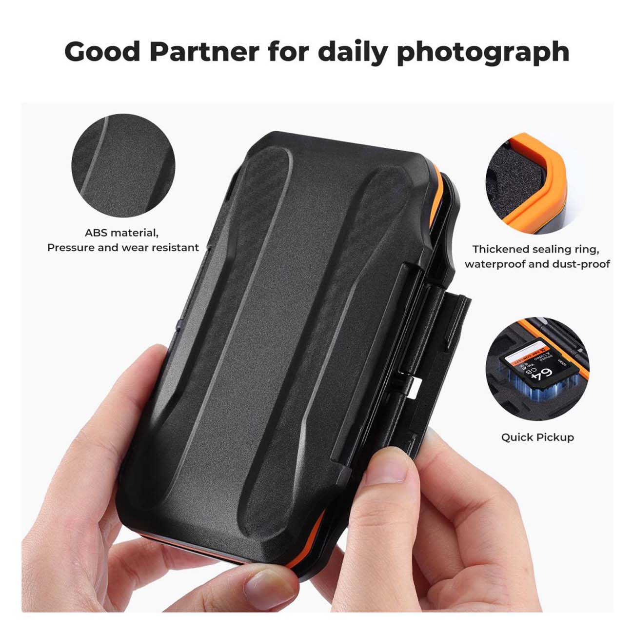 نمای کاربردی کیف محافظ کارت حافظه K&F Concept KF31.106 36-Slot SD Micro SD Memory Card Case