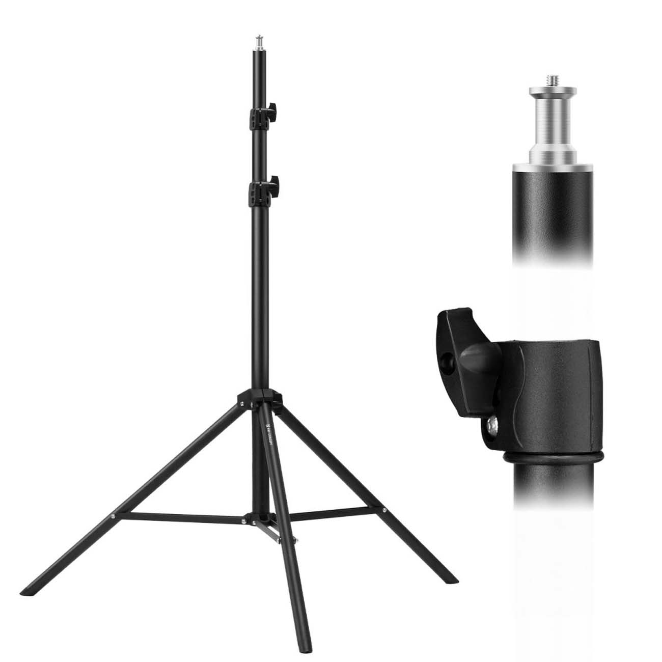 نمای کلی از سه‌پایه نور کی‌انداف K&F Concept KF34.043 2.8m Portable Metal Light Stand