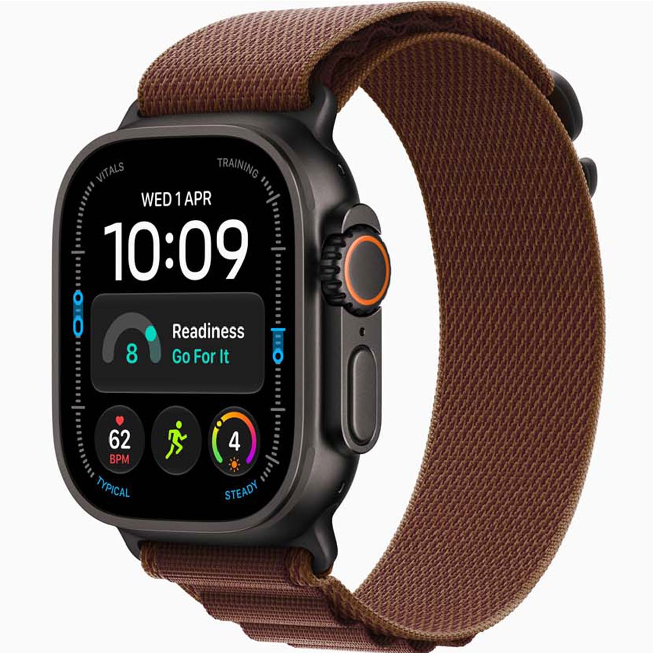 اپل واچ اولترا ۴ Apple Watch Ultra 4 GPS + Cellular 49mm Black Titanium Case with Burgundy Alpine Loop