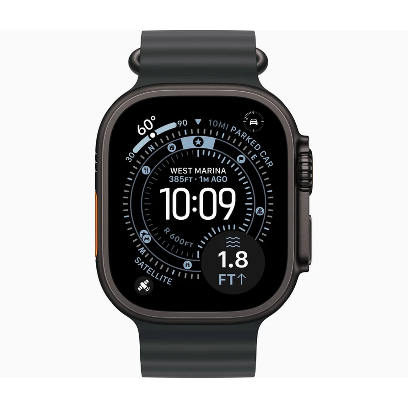 عکس از روبرو ساعت هوشمند اپل Iphone Apple Watch Series Ultra 3