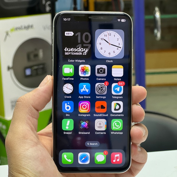گوشی موبایل آیفون دست دوم apple iphonex 256 silver used