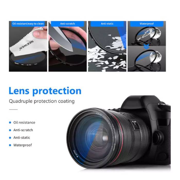 فیلتر لنز یو وی نیور Neewer MRC Ultra-Slim UV 72mm Filter