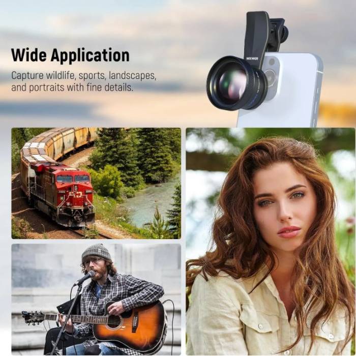 لنز موبایل نیور neewer ls-71 58mm portrait lens 3rd generation with 17mm thread clamp