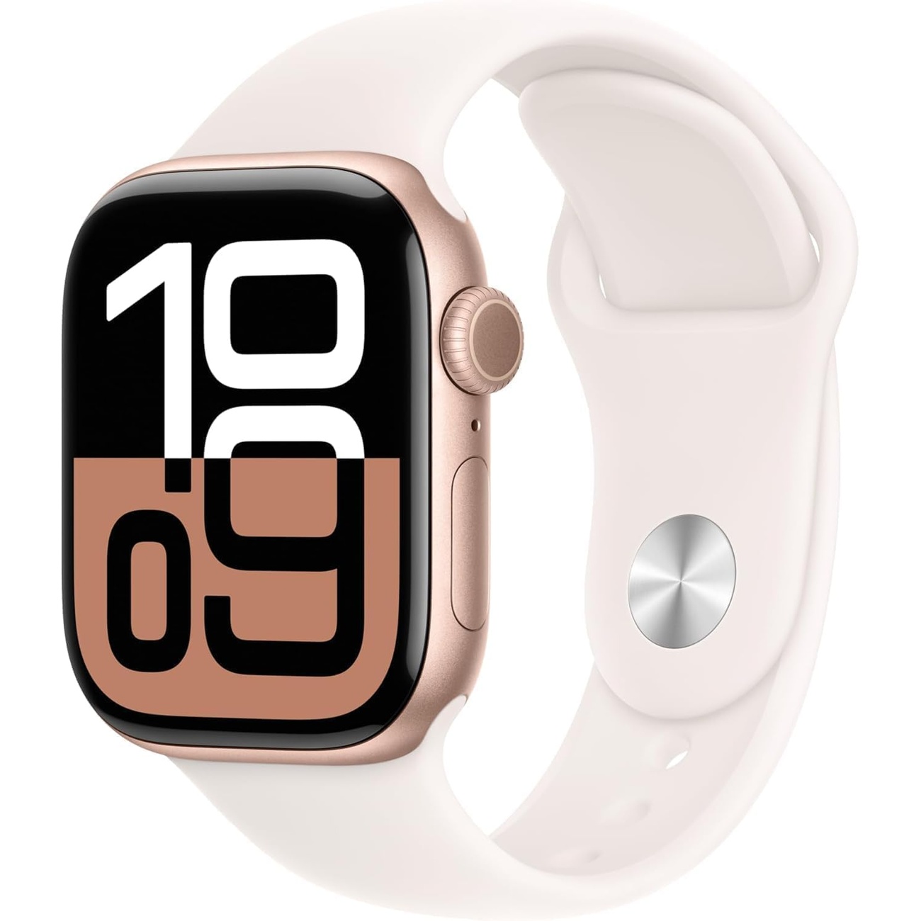 عکس سه رخ از رنگ سفید ساعت هوشمند اپل Iphone Apple Watch Series 10 46Mm