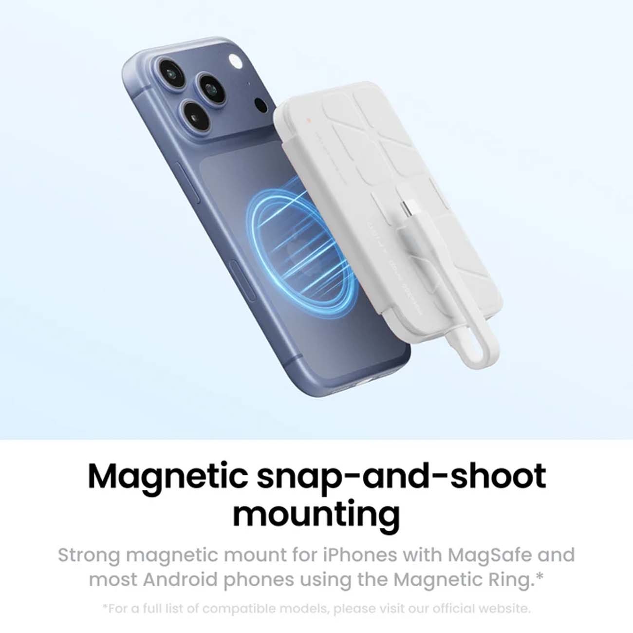 نمای کاربردی صفحه نمایش سلفی مگنتی Insta360 Snap Magnetic Selfie Screen