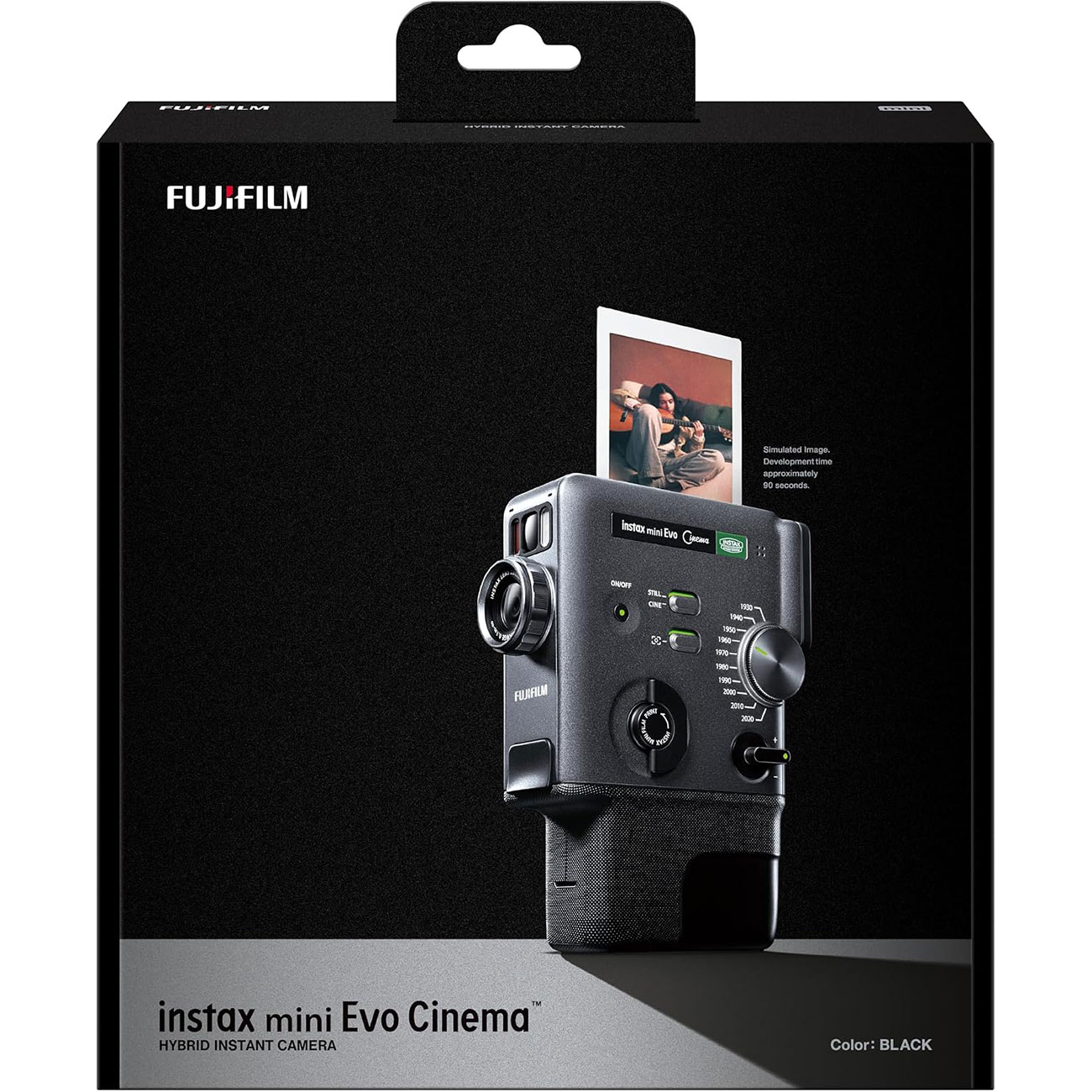 نمای جعبه دوربین چاپ سریع فوجی‌ FUJIFILM instax mini Evo Cinema Hybrid Instant Camera