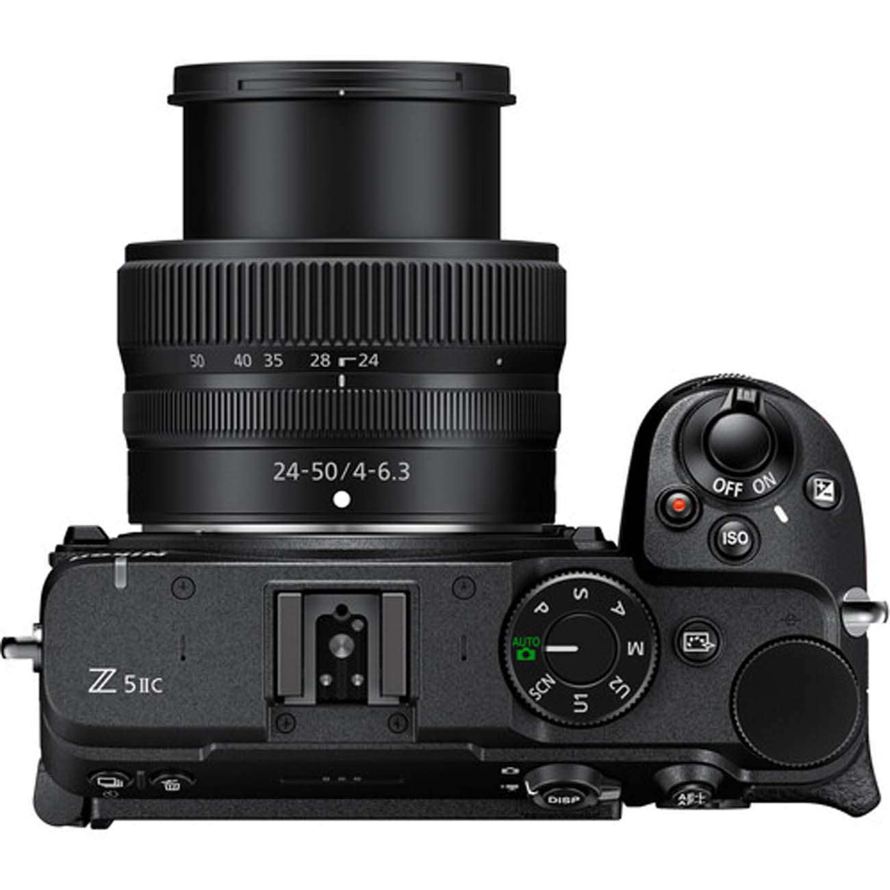 نمای بالای دوربین بدون آینه فول فریم نیکون Nikon Z5 IIC Mirrorless Camera with 24-50mm f/4-6.3 Lens