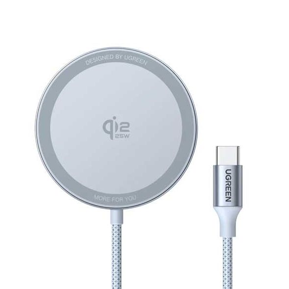 شارژر مگ سیف UGREEN 25W W753 55959 MagFlow Qi2.2 Certified Magnetic Wireless Charger