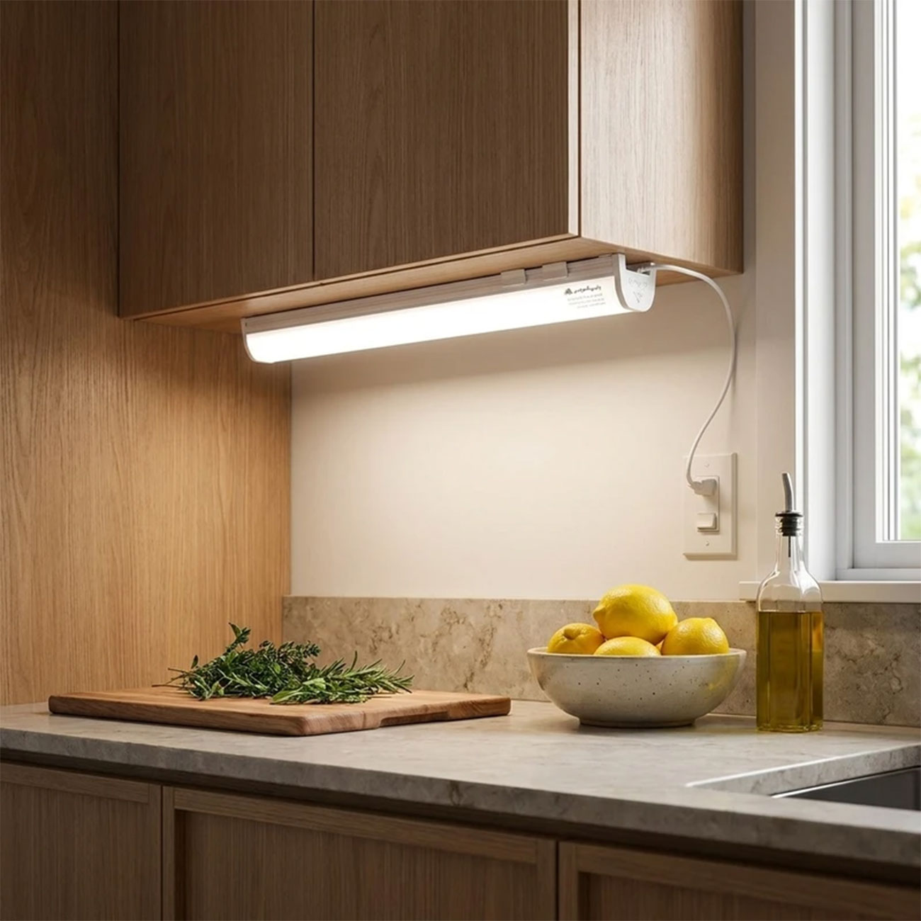 نمای کاربردی چراغ خطی سفید طبیعی اکورن پارس شعاع ParsShoa Toos Ecoren 4000K 50W 80cm Linear Light