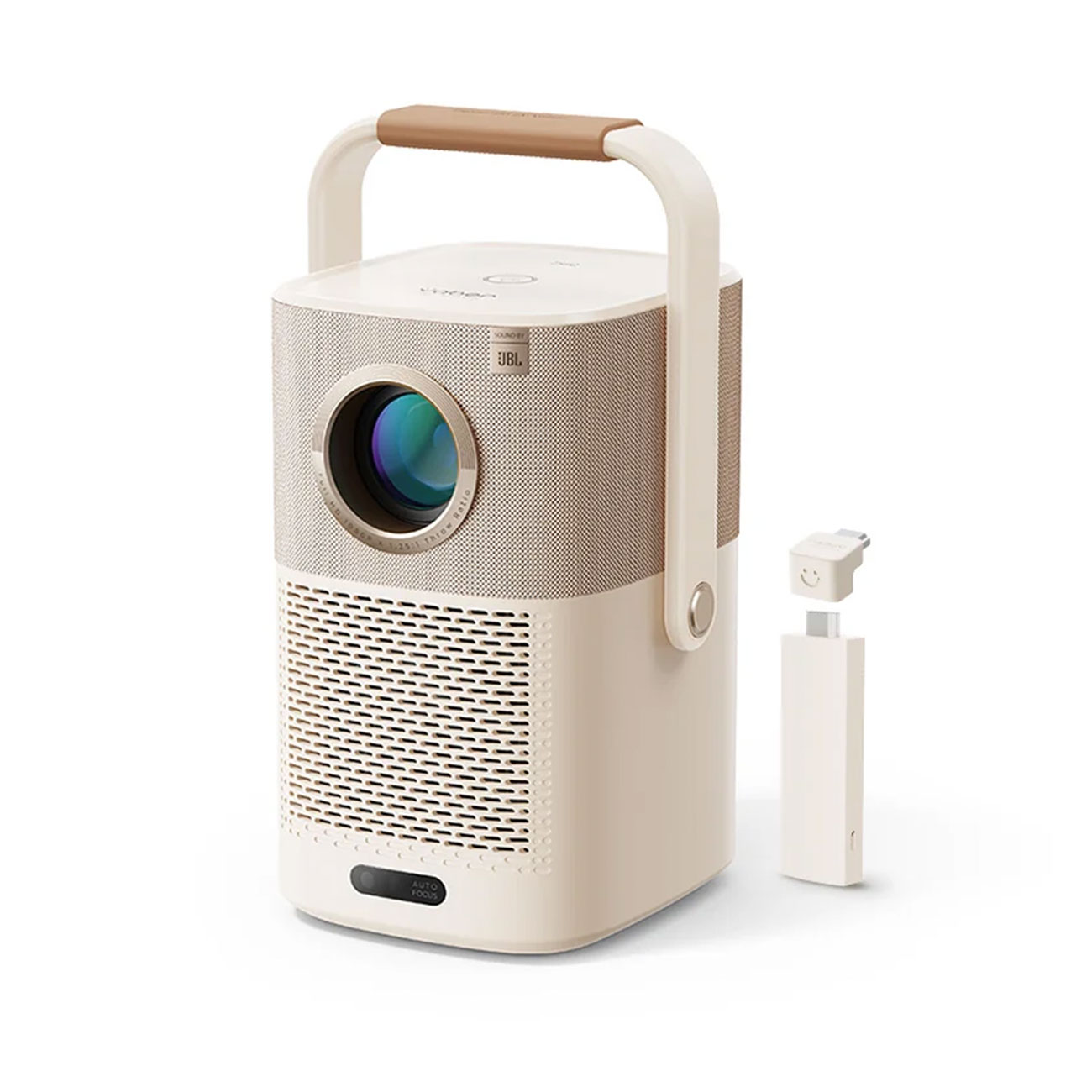نمای جانبی از ویدیو پروژکتور یابر Yaber T2 Outdoor Projector with WiFi 6 and Bluetooth
