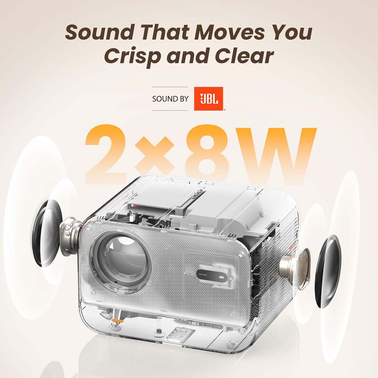 نمای کاربردی از ویدیو پروژکتور هوشمند یابر Yaber L2s Home Cinema Projector