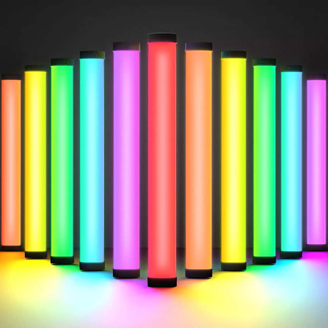 نمای کاربردی نور باتومی یانبیم YanBeam Hs30 RGB LED Tube Light