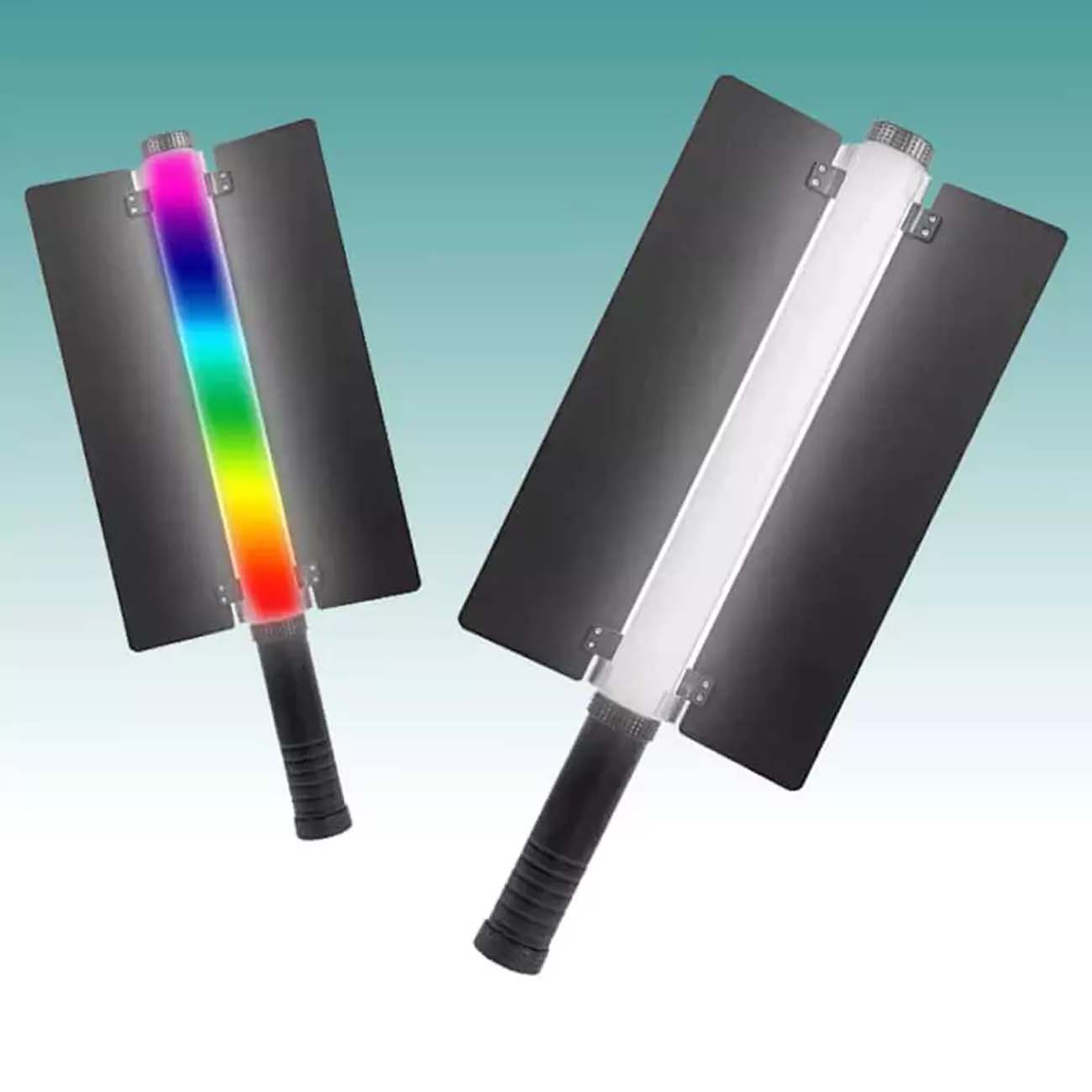 نمای دمای رنگ نور باتومی یانبیم YanBeam Hs70 RGB LED Tube Light