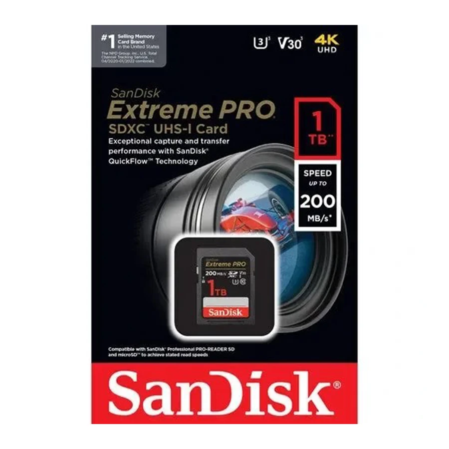 کارت حافظه SanDisk Extreme Pro 1TB 200mb/s V30 Memory card
