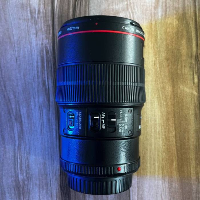 لنز کانن دست دوم Canon EF 100mm f/2.8L Macro IS USM (جعبه دارد)