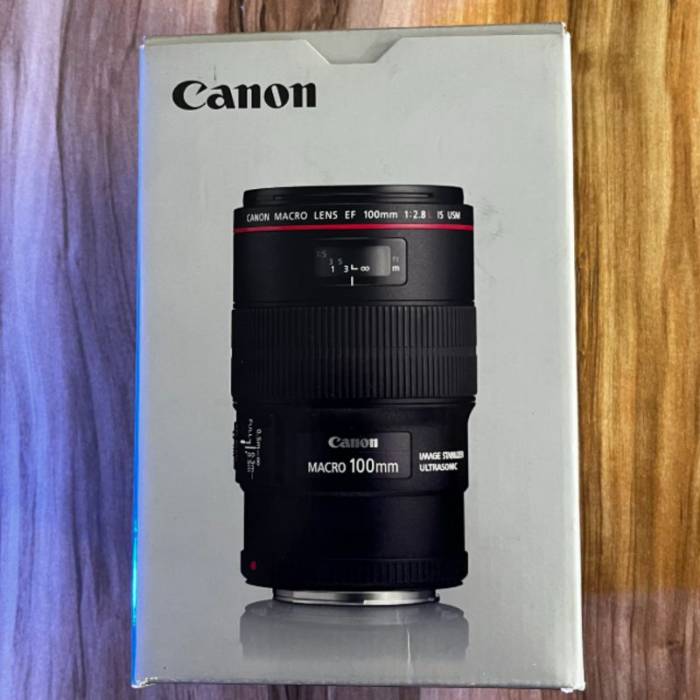 لنز کانن دست دوم Canon EF 100mm f/2.8L Macro IS USM (جعبه دارد)