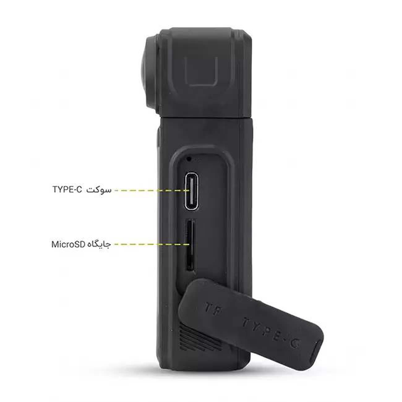 نمای سمت راست دوربین اکشن 4k mini 33 Sports Camera