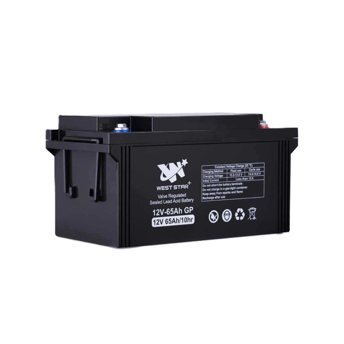 نمای جانبی باتری یو پی اس 65 آمپر وست استار West Star Plus 65Ah 12V UPS Battery