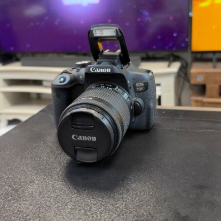 دوربین دست دوم کانن canon 750d kit 18 55 stm (12/000 شات)