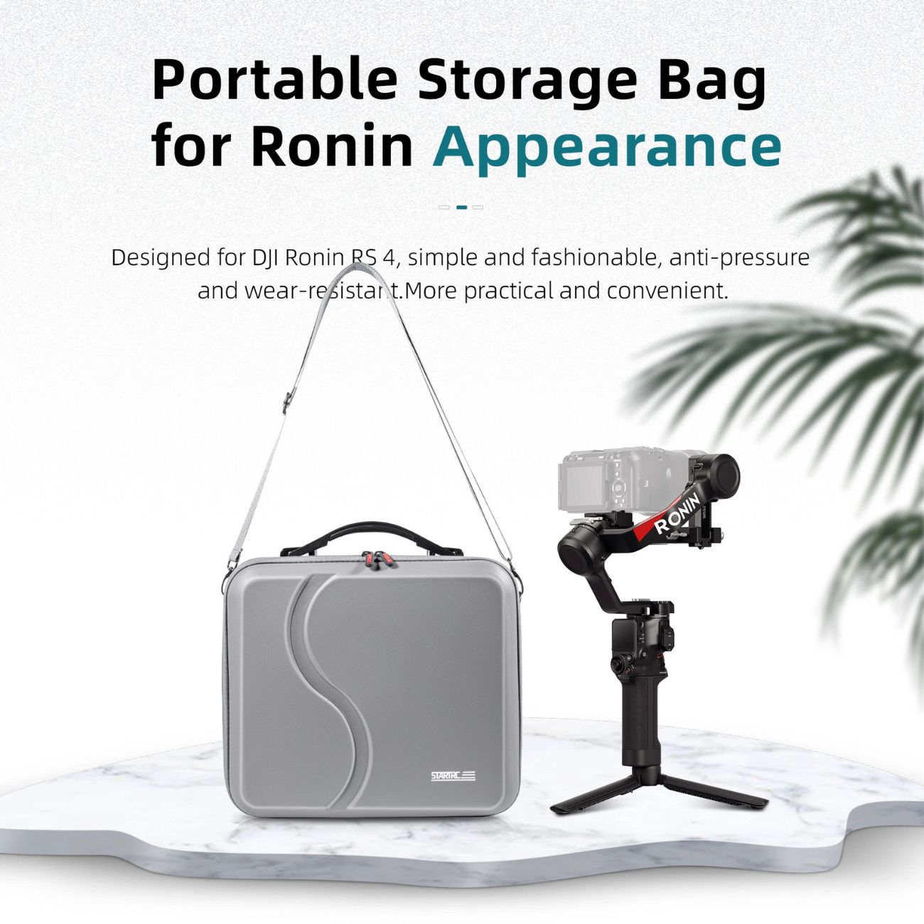 نمای توضیحات کیف حمل گیمبال STARTRC Waterproof Soft Carrying Case for DJI RS 4 & RS 4Pro