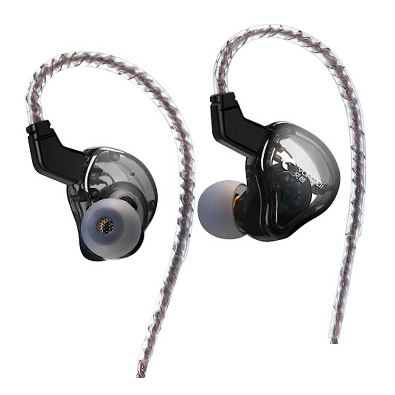 نمای روبه رو از هندزفری باسیم یانمای Yanmai H5 Wired In-Ear Monitoring Earphones