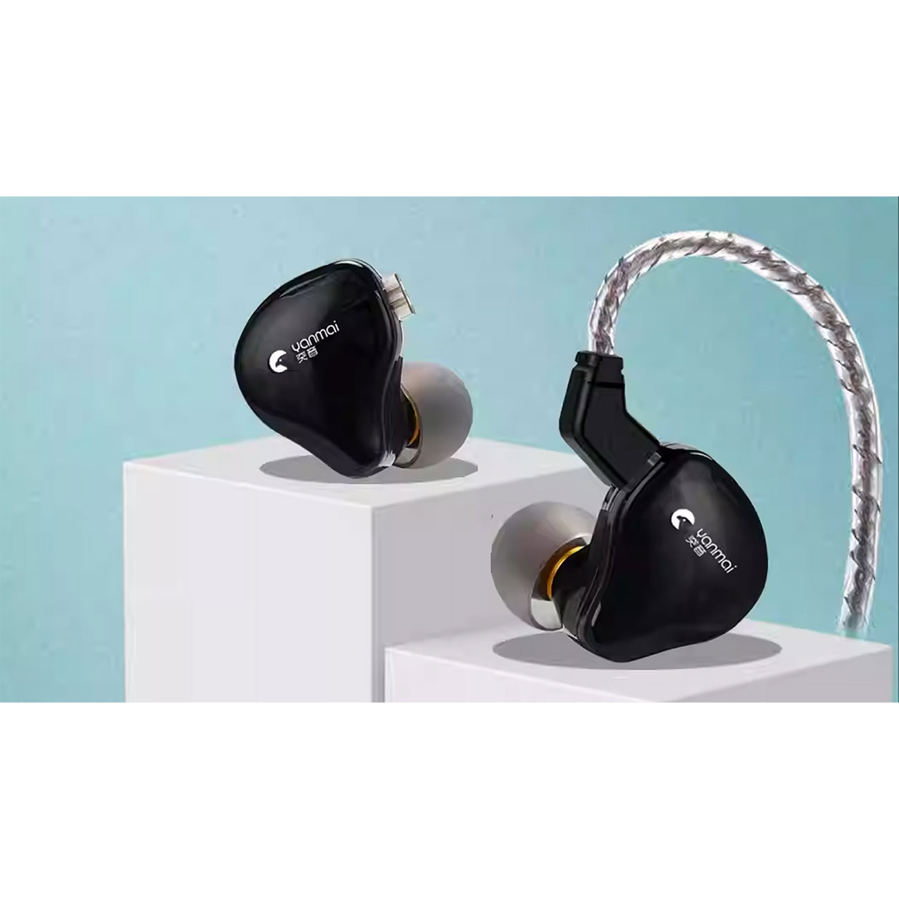 نمای کاربردی هندزفری باسیم یانمای Yanmai H5 Wired In-Ear Monitoring Earphones