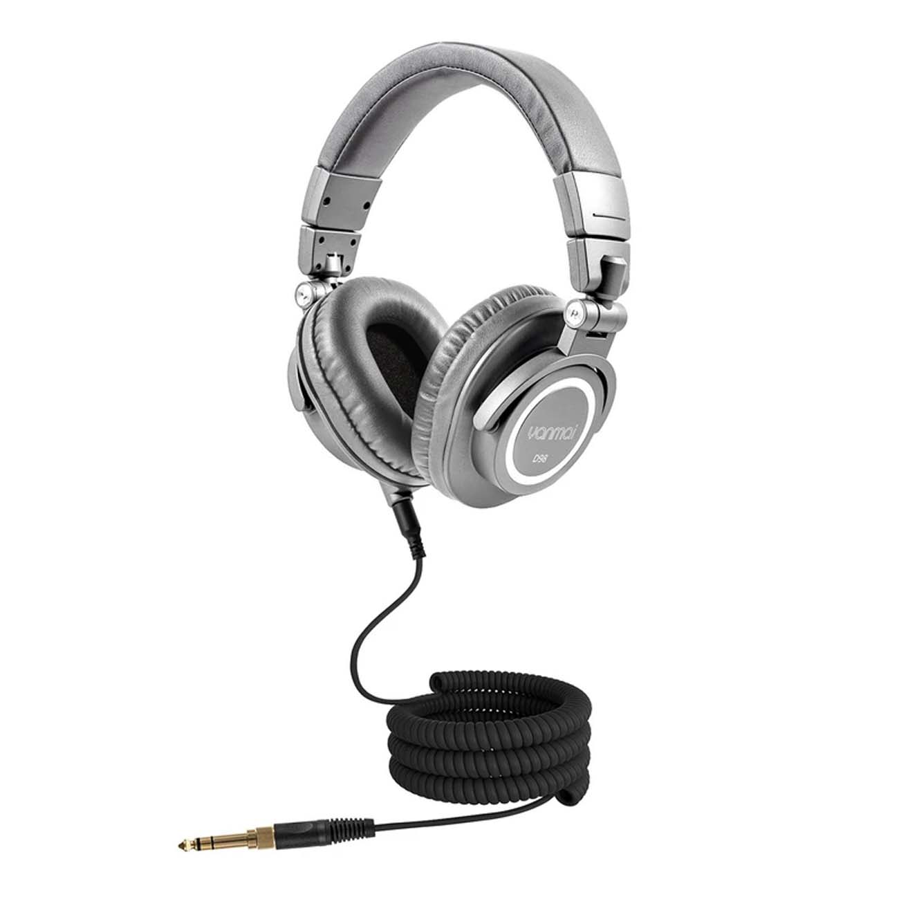 نمای جانبی هدفون مانیتورینگ یانمای نقره ای Yanmai D98 Wired Monitoring Headphone