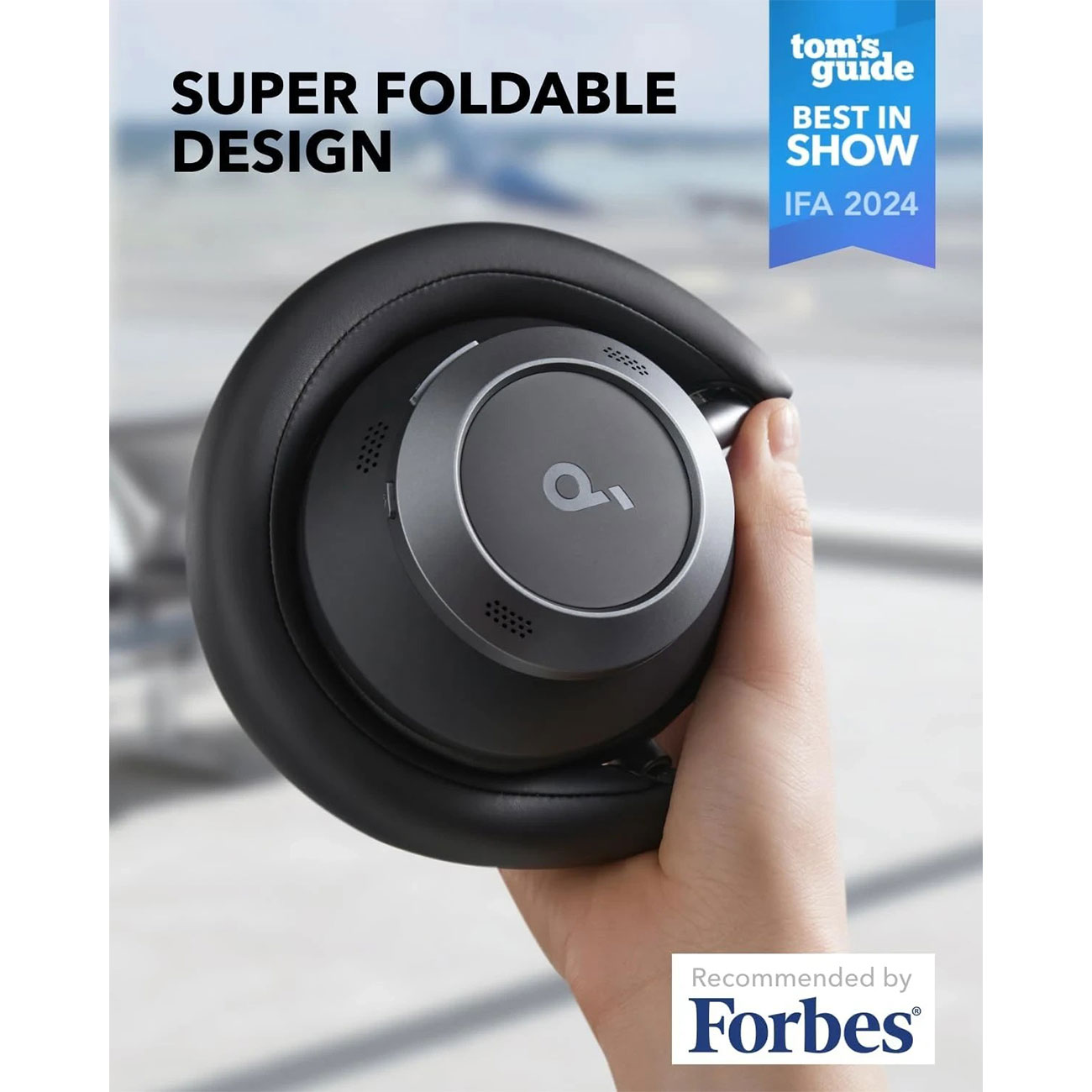 نمای کاربردی از هدفون بی‌سیم انکر Anker Soundcore Space One Pro Wireless Headphones