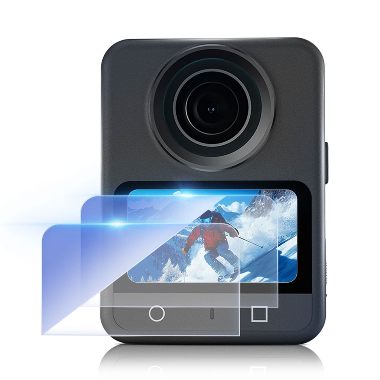 نمای روبه رو محافظ صفحه نمایش STARTRC Tempered Glass Screen Protector for DJI Osmo 360 & Osmo 360 II
