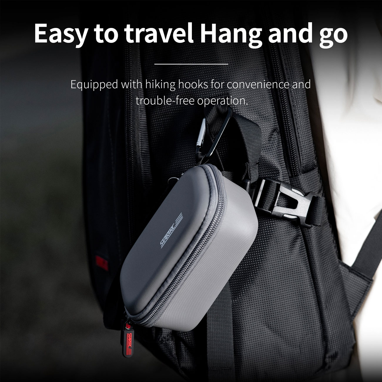 نمای کاربردی از کیف حمل دوربین STARTRC Compact Carrying Bag for Insta360 X4 Sports Camera