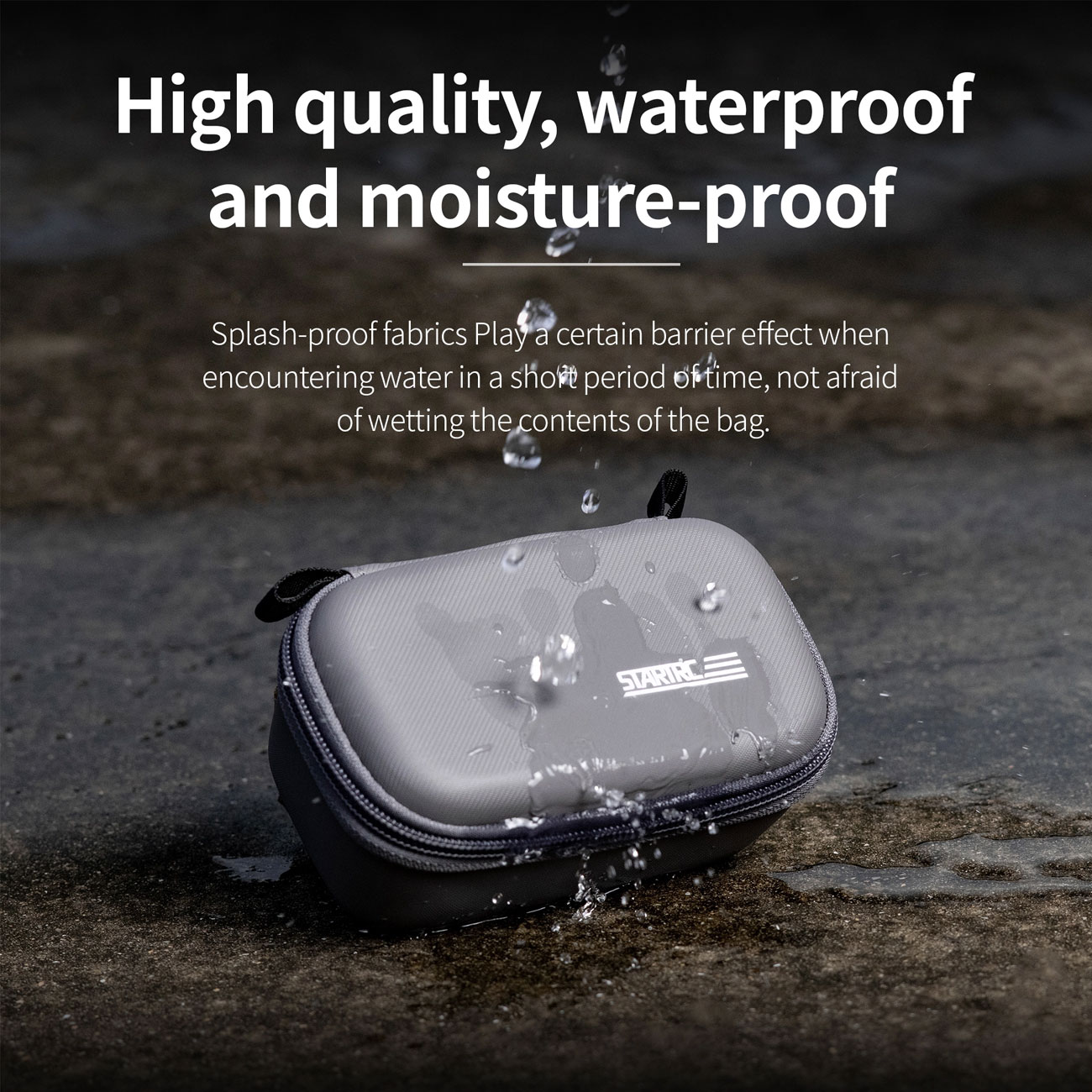 نمای ضد آب کیف دوربین STARTRC Compact Carrying Bag for Insta360 X4 Sports Camera