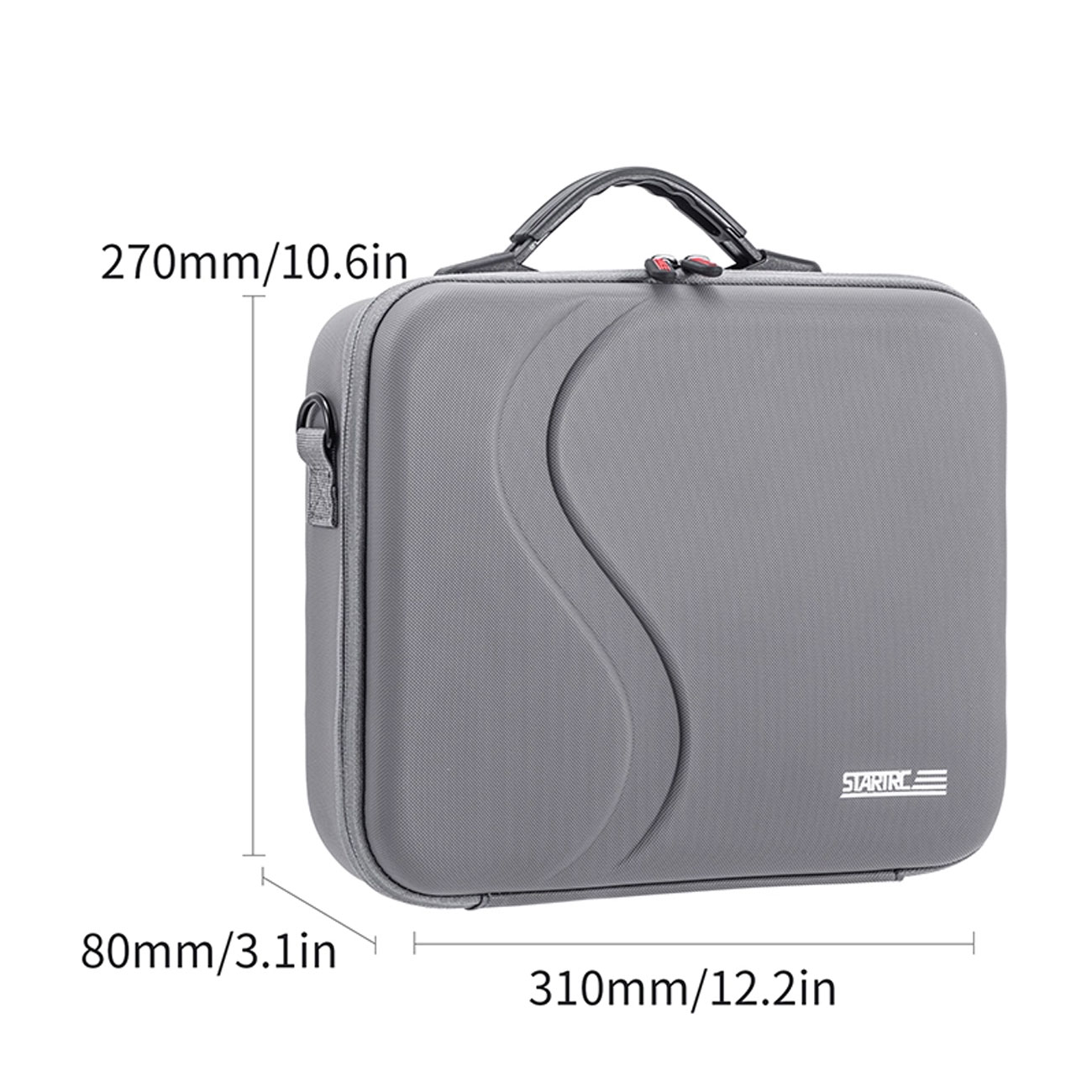 نمای ابعاد کیف حمل پهپاد STARTRC Portable Storage Bag for DJI Neo Fly More Combo