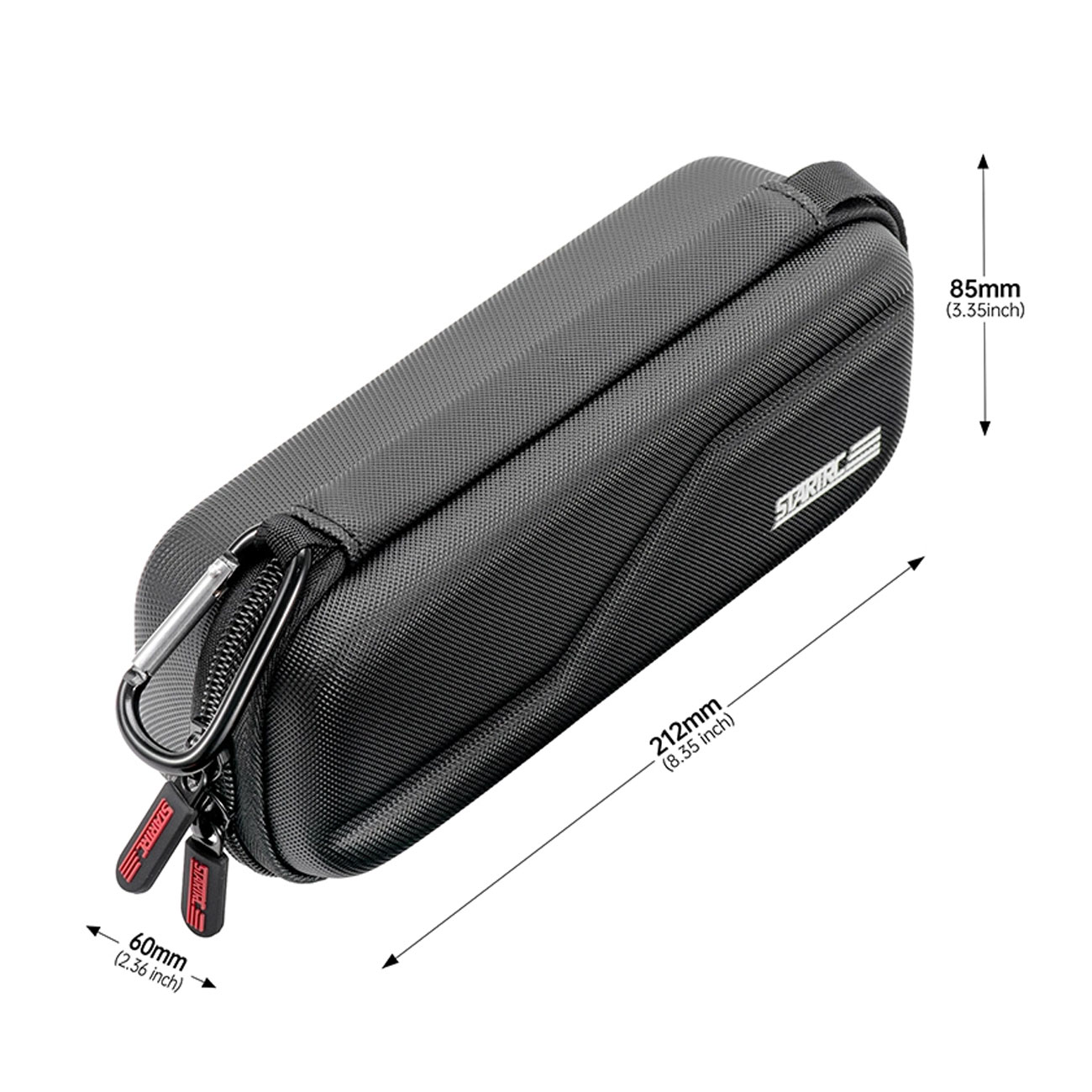 نمای ابعاد کیف حمل STARTRC Carrying Case for DJI Osmo Pocket 4