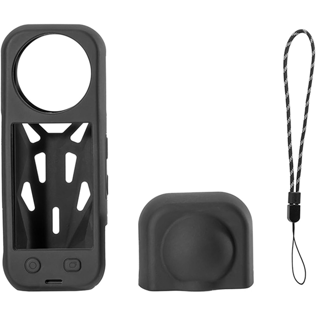 نمای کلی کاور سیلیکونی مشکی STARTRC Silicone Protective Case for Insta360 X5